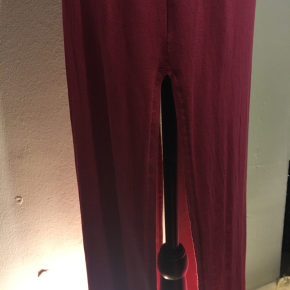 Divided H&M Sz XS-Rust Maxi- side slit to thigh - Picture 4 of 5